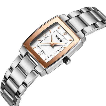 NIBOSI Luxury Stainless Steel Watch
