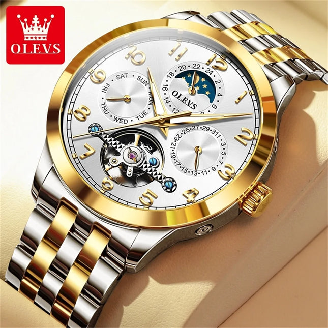 OLEVS Multifunctional Automatic Steel Watch