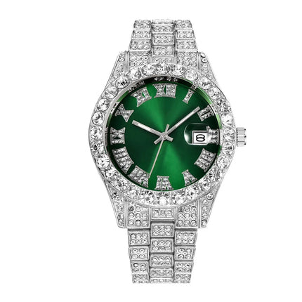 Iced Out Hip Hop Rhinestone Watch