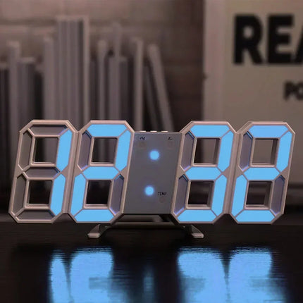 3D LED Digital Glow Wall Clock