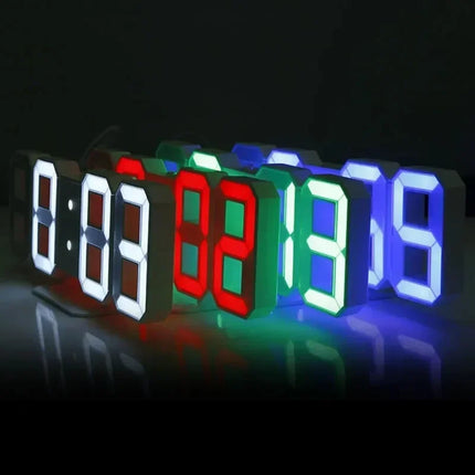 3D LED Digital Glow Wall Clock
