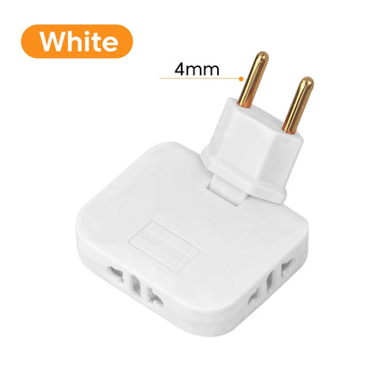 180° Rotatable 3-in-1 EU Plug Adapter