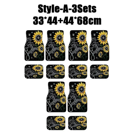 Antique Persian-Style Car Floor Mats Set