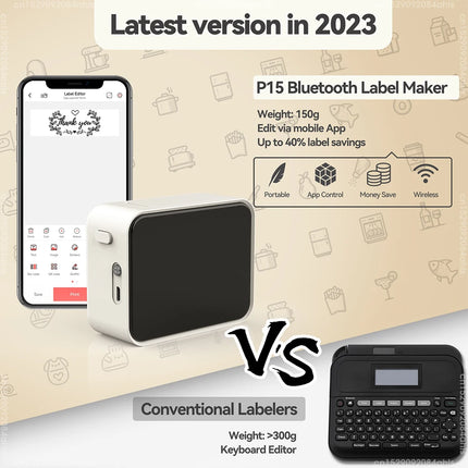 Mini Bluetooth Label Printer – P15
