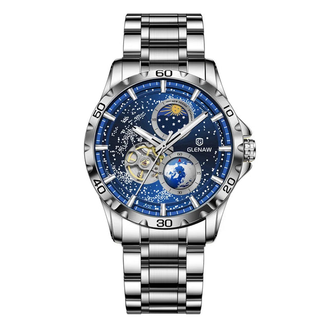 GLENAW Men’s Moon Phase Mechanical Watch