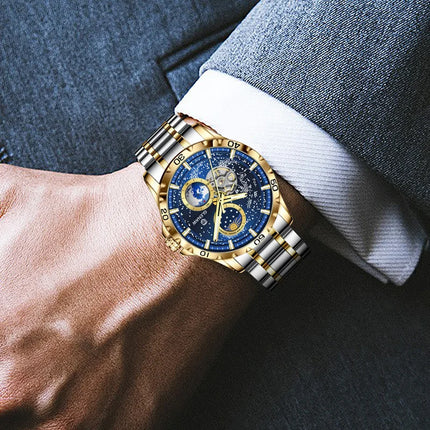 GLENAW Men’s Moon Phase Mechanical Watch