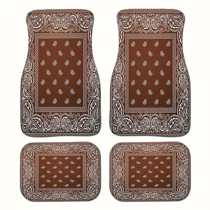 Antique Persian-Style Car Floor Mats Set