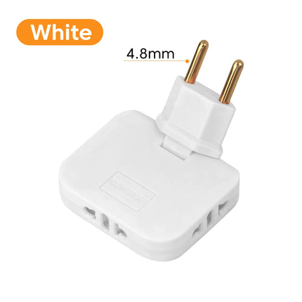 180° Rotatable 3-in-1 EU Plug Adapter