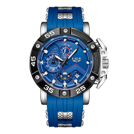 LIGE Military Sport Chronograph Watch