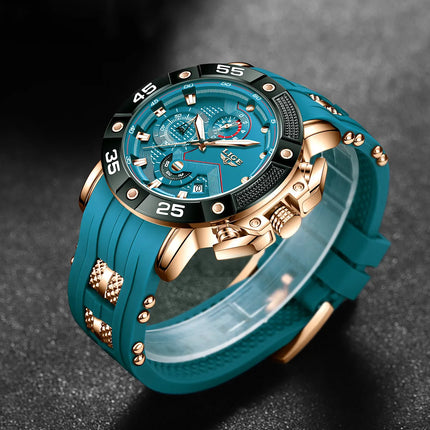 LIGE Military Sport Chronograph Watch