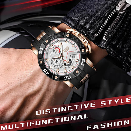 LIGE Military Sport Chronograph Watch