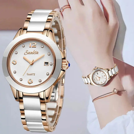 Rose Gold Fashion Bracelet Women’s Watch