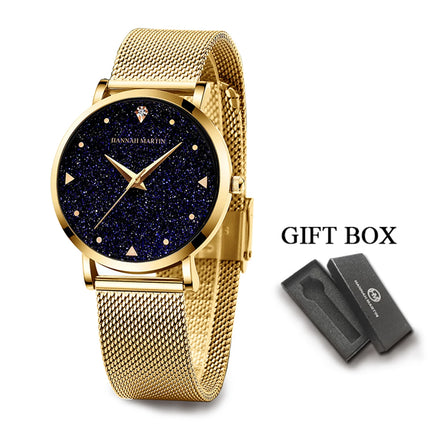Luxury Frosted Dial Rose Gold Watch