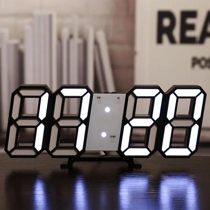 3D LED Digital Glow Wall Clock