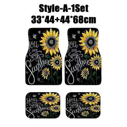 Antique Persian-Style Car Floor Mats Set