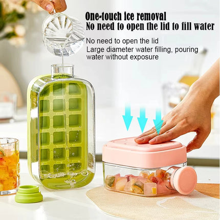 2-in-1 Ice Cube Tray with Straw