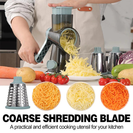 3-in-1 Rotary Cheese & Veggie Grater