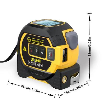 3-in-1 Digital Laser Tape Measure
