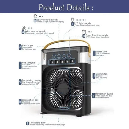 Portable 3-in-1 Air Cooler Fan