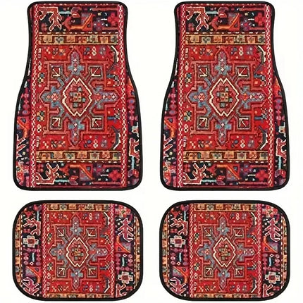 Antique Persian-Style Car Floor Mats Set