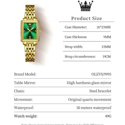 OLEVS Elegant Waterproof Ladies Watch