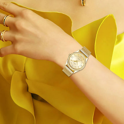 WWOOR Elegant Gold Diamond Women’s Watch