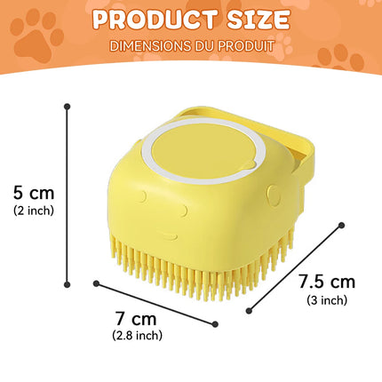 2-in-1 Dog Bath & Massage Brush