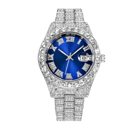 Iced Out Hip Hop Rhinestone Watch