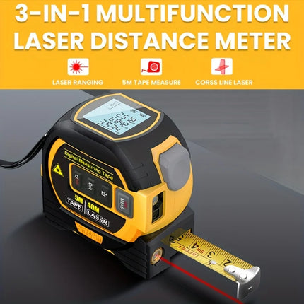 3-in-1 Digital Laser Tape Measure