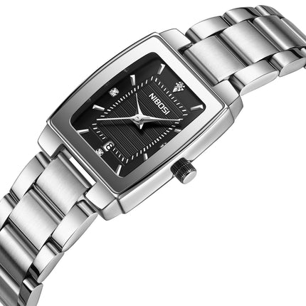 NIBOSI Luxury Stainless Steel Watch