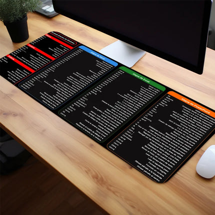 Spanish Excel Shortcuts Desk Mat