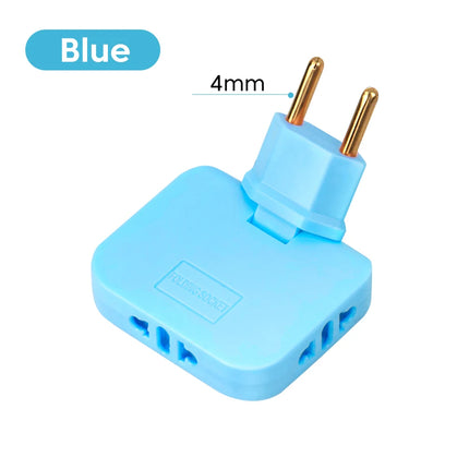 180° Rotatable 3-in-1 EU Plug Adapter