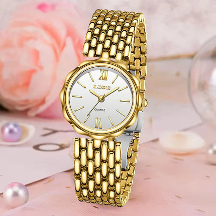 LIGE Luxury Gold Women’s Watch