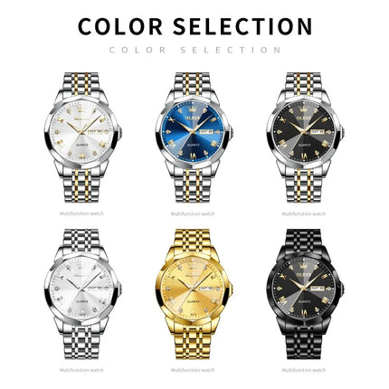 OLEVS Rhombus Mirror Men’s Watch