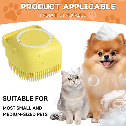 2-in-1 Dog Bath & Massage Brush