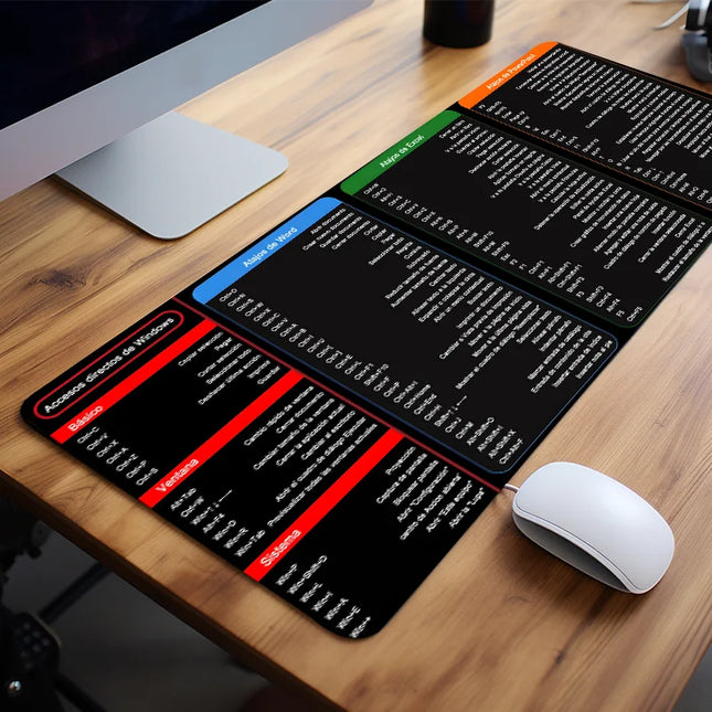 Spanish Excel Shortcuts Desk Mat