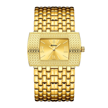 YaLaLuSi Sculpted Gold Women's Watch