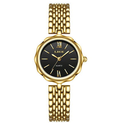 LIGE Luxury Gold Women’s Watch