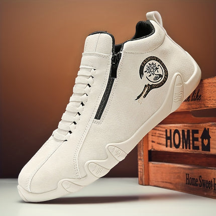 Men’s High-Top Sneakers with Zipper