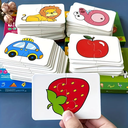 32-Piece Animal & Fruit Puzzle Set - Monti Bargains