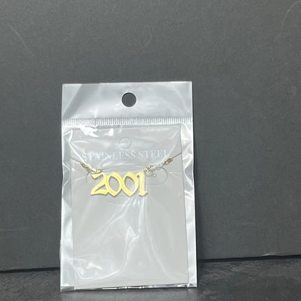 Custom Birth Year Stainless Steel Necklace