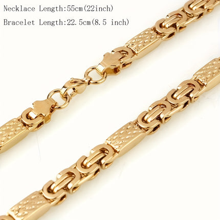 6mm Men's Stainless Steel Chain Set