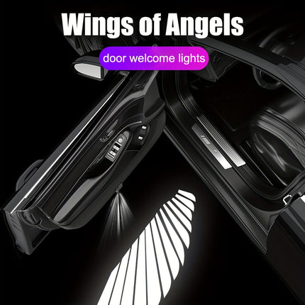 Wireless Angel Wing Car Door Projection Lamp - HD