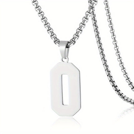 Men's Sports Number Pendant Necklace