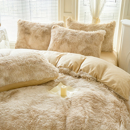 Tie-Dye Plush Duvet Cover Set - Soft & Cozy