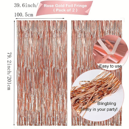 Rose Gold Birthday Party Decor Set – Perfect for Her