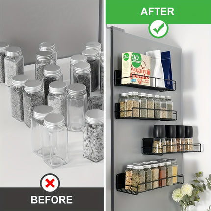 4pcs Adjustable Spice Rack Organizer