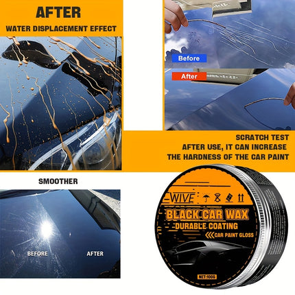 Black Car Wax Paste – High Gloss & Scratch Resistance