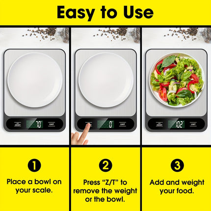 Digital Food Scale – 22lb/10kg Precision Tool