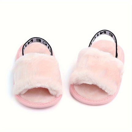 Cute Furry Slip-On House Shoes